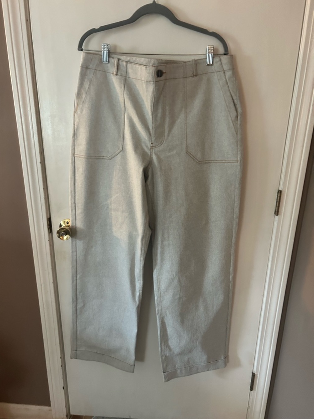 NWOT FOIL Wide-Leg Women's Pants in Light denim Gray
